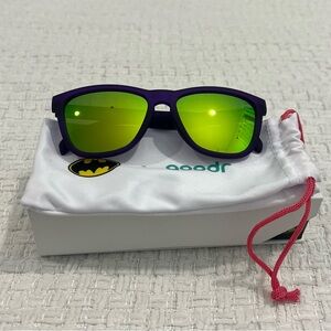 Batman x goodr Joker Sunglasses Joke’s On You Purple Green NIB